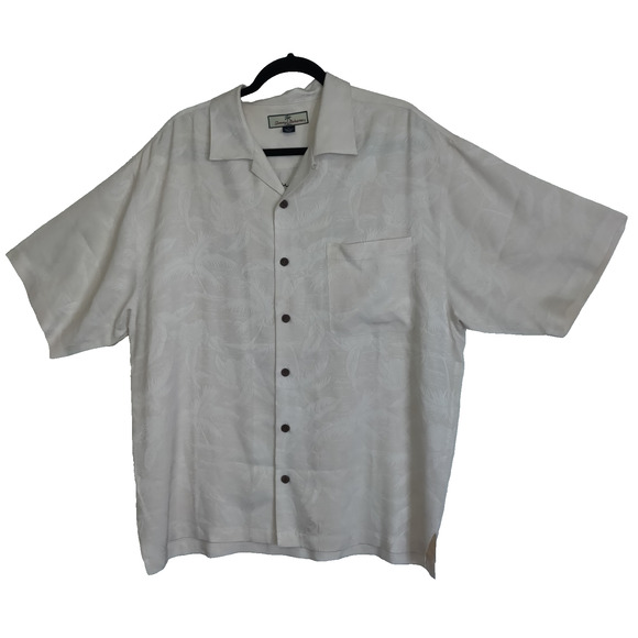 Tommy Bahama Silk Shirt Men's L Embroidered Button Up Hawaiian Martinis Bikinis - Picture 2 of 16